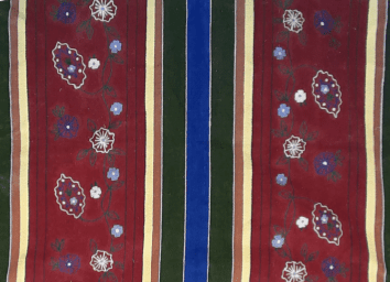 Alfombra jarapa bordada 100 x 140 - 5