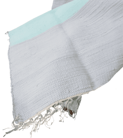 Jarapa artesanal turquesa gris 150 x 225 - 2