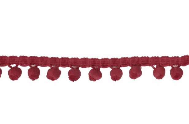 Pasamanería madroños granates