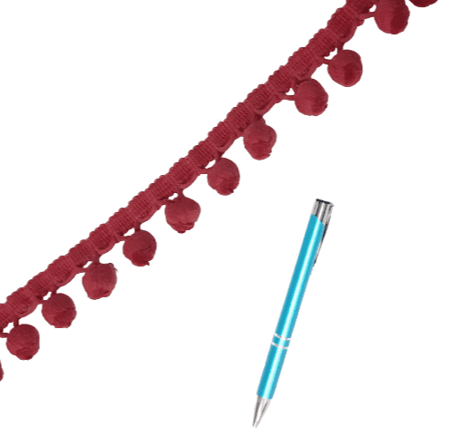 Pasamanería madroños granates - 2