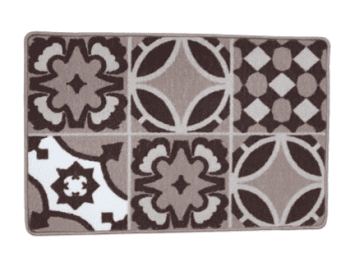 Alfombra antideslizante marrón mosaico 45 x 70 - 2