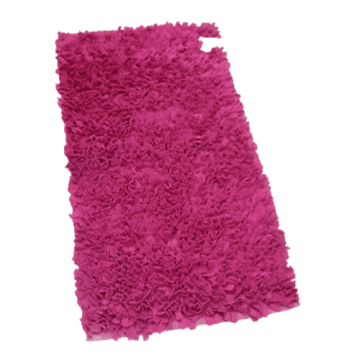 Alfombra mathura fucsia 70 x 130 - 3