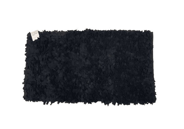 Alfombra Mathura negra 70 x 130 - 2