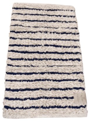 Alfombra rayas azules 60 x 110 - 2
