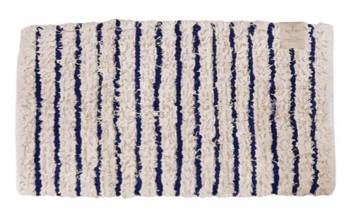 Alfombra rayas azules 60 x 110 - 3