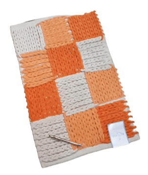 Alfombra naranja chenilla 40 x 70