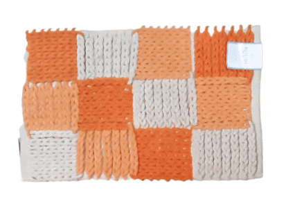 Alfombra naranja chenilla 40 x 70 - 3