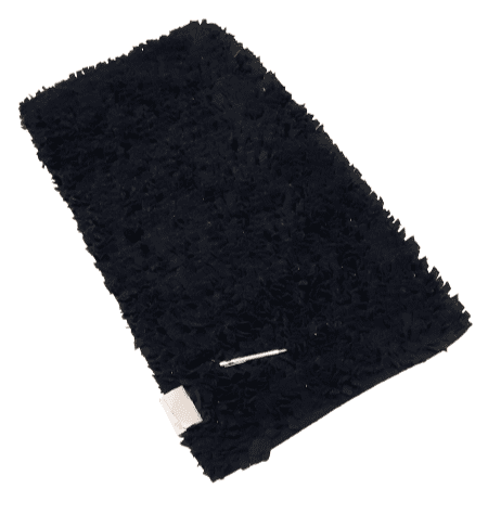 Alfombra Mathura negra 60 x 110