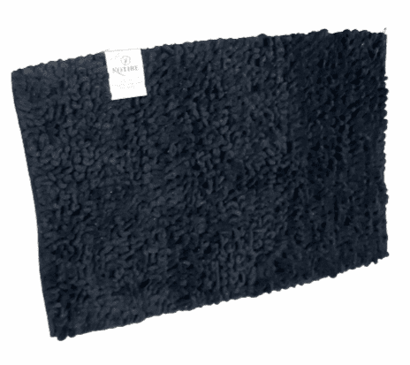 Alfombra negra rizos 60 x 90 - 2