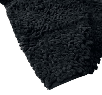 Alfombra negra rizos 60 x 90 - 3