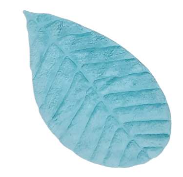 Alfombra Hojas turquesa 50 x 80