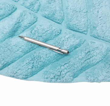 Alfombra Hojas turquesa 50 x 80 - 1