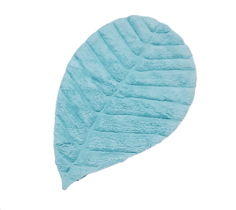 Alfombra Hojas turquesa 50 x 80 - 2