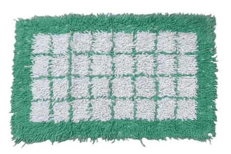 Alfombras cuadros verdes 50 x 80 - 1