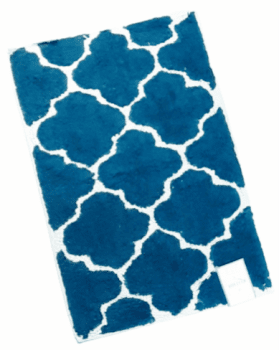 Alfombras rombo azul petróleo 50 x 80