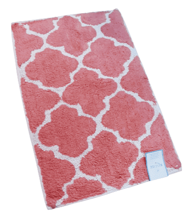 Alfombras rosas rombo 50 x 80