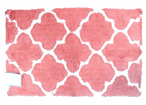 Alfombras rosas rombo 50 x 80 - 2