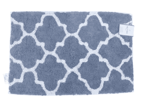 Alfombra gris rombos 50 x 80 - 1