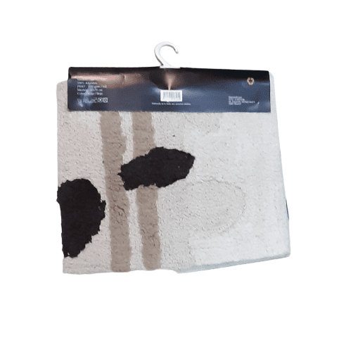 Alfombra de baño beige 40 x 70