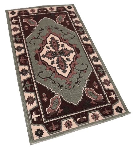 Alfombra verde clásica 90 x 160