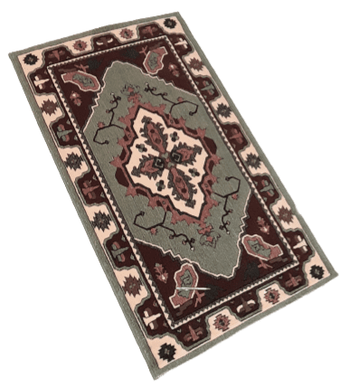 Alfombra verde clásica 90 x 160 - 3