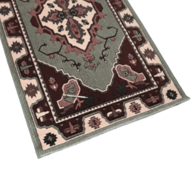 Alfombra verde clásica 90 x 160 - 4