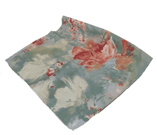 Tapete verdoso flores 105 x 105