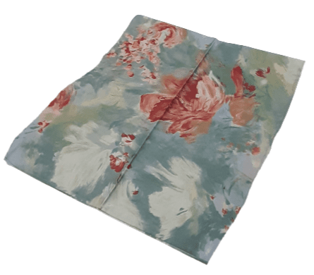 Tapete verdoso flores 105 x 105 - 2