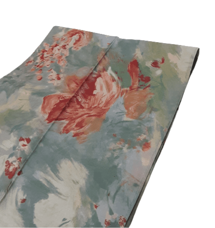 Tapete verdoso flores 105 x 105 - 3