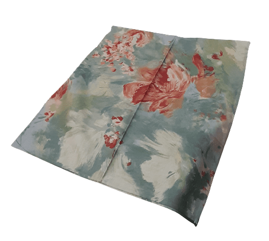 Tapete verdoso flores 105 x 105 - 5