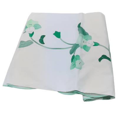 Mantelería bordada verde - 6