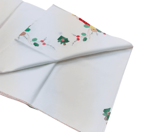 Mantelerías Navidas bordadas Papá Noel - 1