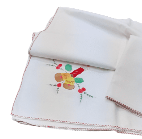 Mantelerías Navidas bordadas Papá Noel - 2