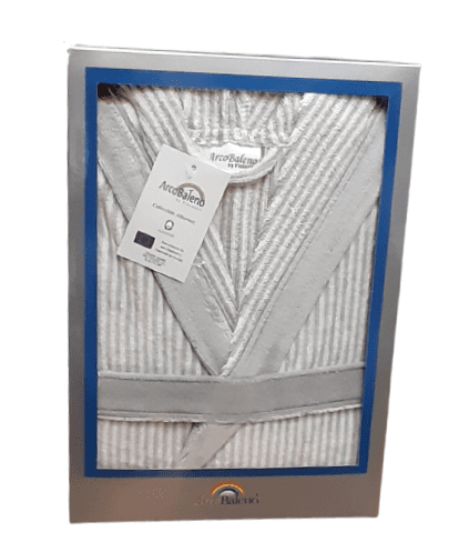 Albornoz terciopelo gris