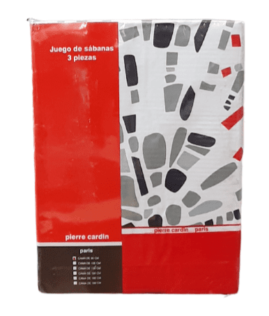 Juegos de sábanas abstracción rojo. Cama 90