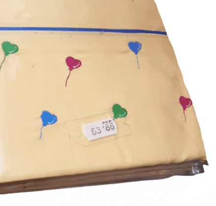 Juego de sábanas amarillo bordado. Cama 90 - 2