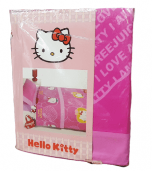 Juegos de sábanas Hello Kitty fucsia. Cama 90 - 1