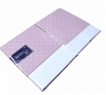 Juego de sábanas violeta algodón. Cama: 135 - 2
