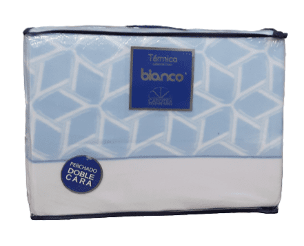 Juego de sábanas pirineos azul. Cama: 150 - 1