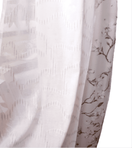 Tela visillo rosa laberinto 308 - 1