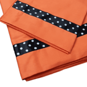 Juego de sábanas lunares naranja. Cama 90 - 1