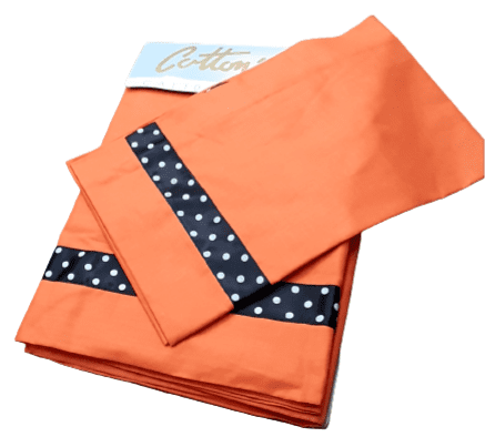 Juego de sábanas lunares naranja. Cama 90 - 2