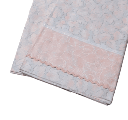 Juego de sábanas hojas rosadas. Cama 90 - 3