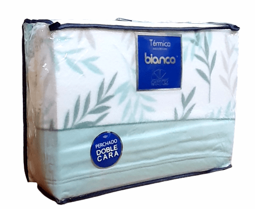 Juegos de sábanas térmicas verde agua. Cama: 120, 150