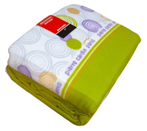 Juego de sábanas térmicas verdes. Cama 150