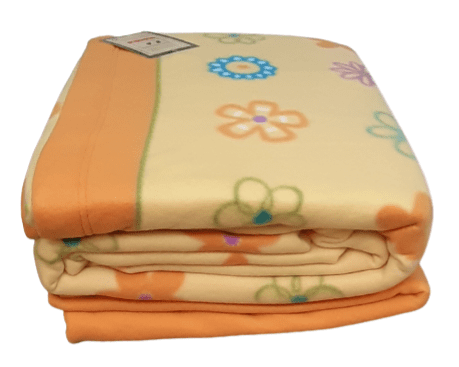 Juego de sábanas térmicas flores amarillo.  Cama 90 - 2