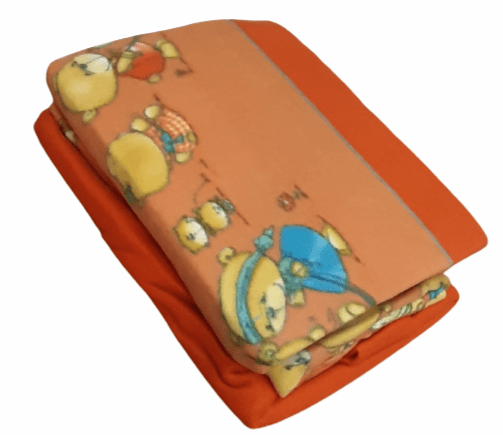 Juego de sábanas naranjas niños. Cama 90 - 1