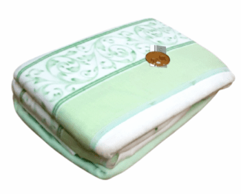Juego de sábanas térmicas calidad extra verdes. Cama 80