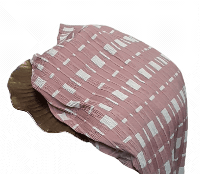 Funda de sillón cuadros beige y rosa. 1 plaza - 3