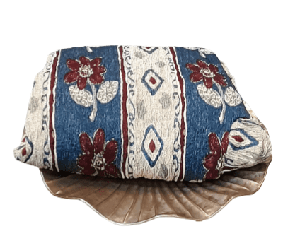 Funda de sillón rayas azul beige. 1 plaza - 1